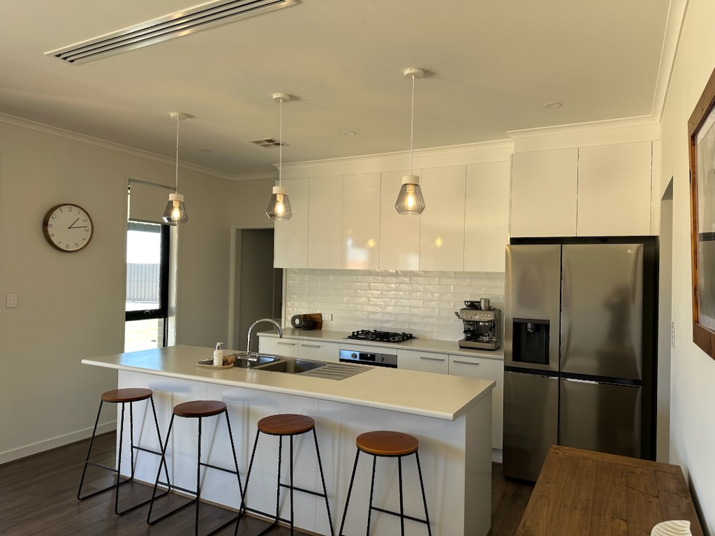 Kitchen electrical installation completed by Active Electrical & Maintenance