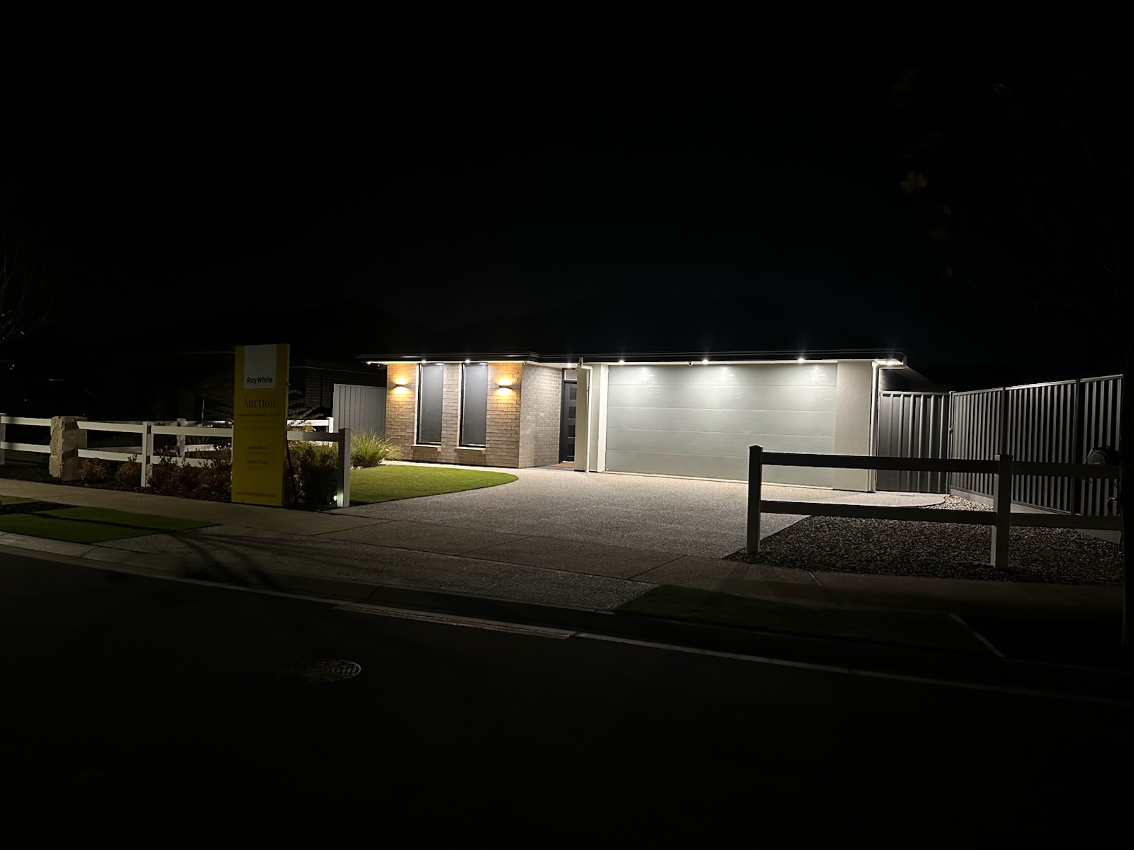Exterior electrical lighting completed by Active Electrical & Maintenance
